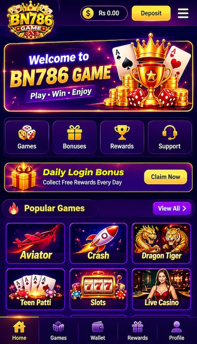 BN786 Game Dashboard Image